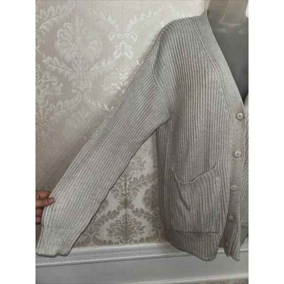 NWT Splendid Cotton/Silk Blend Long Sleeve Button Cardigan Sweater Size M $198 - Picture 5 of 9